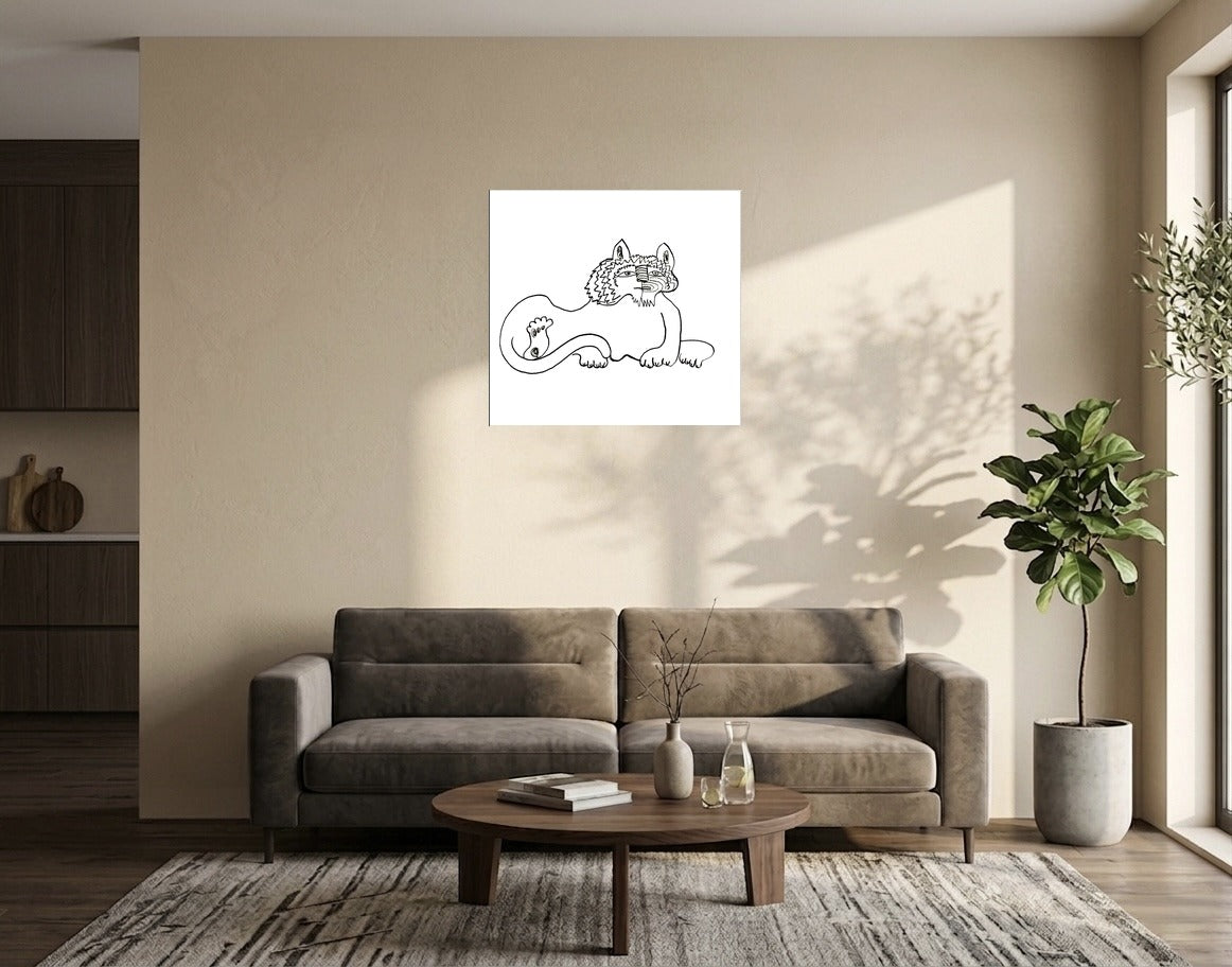Whimsical Lion — Poster