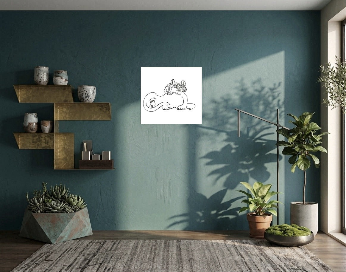 Whimsical Lion — Poster